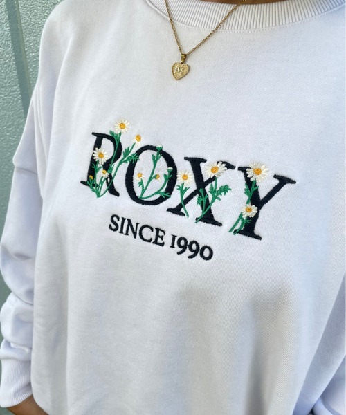 ROXY(ロキシー)の「【ZOZO限定アイテム】FLOWER EMB PULLOVER/ロキシースウェットトレーナー(スウェット・レディース・ホワイト/ネイビー/グレー・FREE)」の6枚目の写真