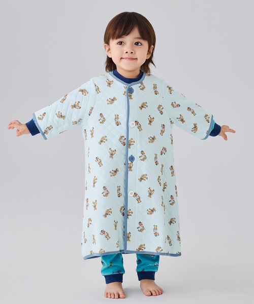 combimini（コンビミニ）の「ガウン兼用スリーパー（テディベア）（その他ルームウェア・キッズ・ベビーピンク/サックスブルー系・L(120-130)/M(100-110)/S(80-90)）」の6枚目の写真