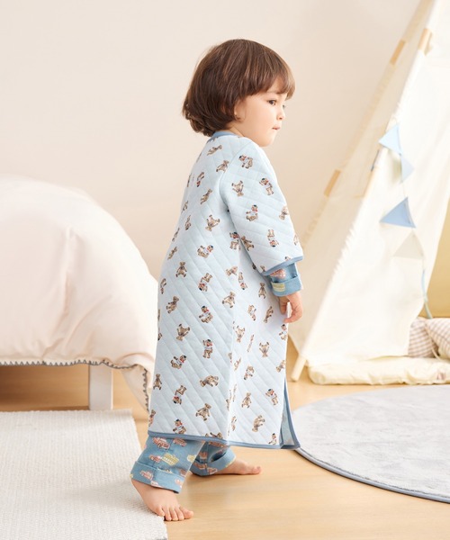 combimini（コンビミニ）の「ガウン兼用スリーパー（テディベア）（その他ルームウェア・キッズ・ベビーピンク/サックスブルー系・L(120-130)/M(100-110)/S(80-90)）」の7枚目の写真