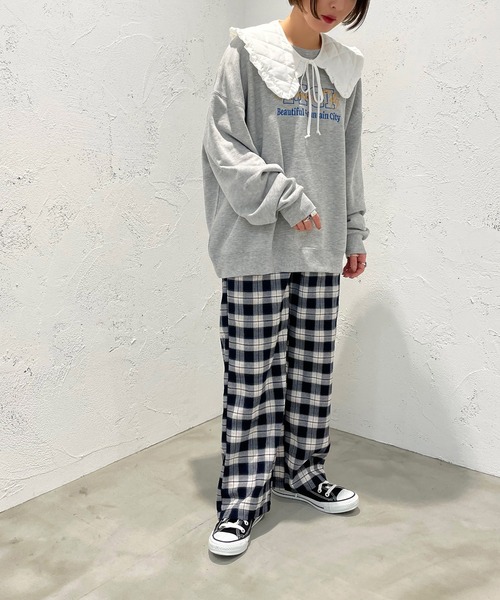 apres jour mignon（アプレジュールミニョン）の「キルティングフリル付け襟【ZOZOTOWN限定アイテム】（付け襟・レディース・ブラック/オフホワイト・フリー）」の5枚目の写真