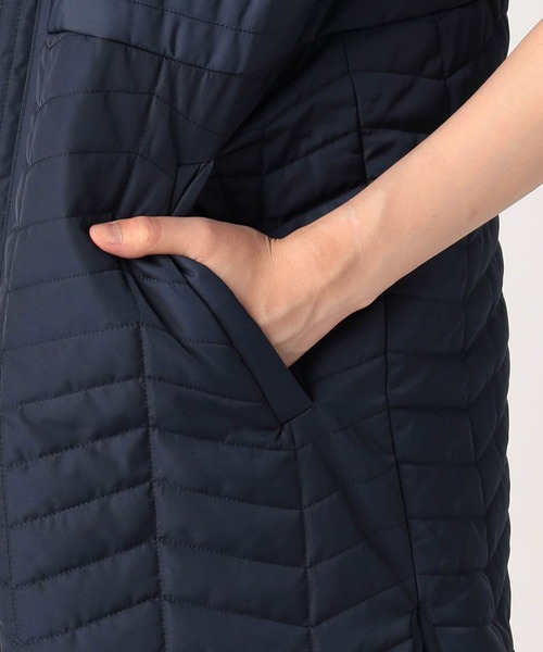 Grand PARK（グランドパーク）の「軽いロング丈　キルティングベスト（ベスト・レディース・カーキ/ベージュ/オフホワイト/ネイビー・FREE）」の10枚目の写真