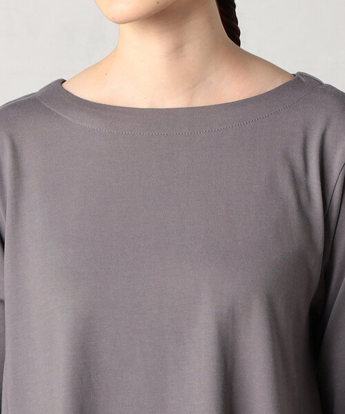 Comme　Ca　Mature（コムサマチュア）の「ロングＴシャツ（Tシャツ/カットソー・レディース・ライトグレー/オフホワイト/モカ・FREE）」の13枚目の写真