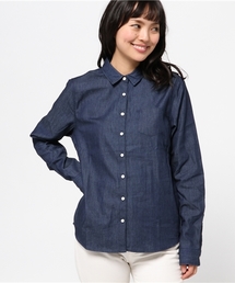 earth music&ecology | 宮崎あおいCM着用【シャキシャキシャツ】デニム(シャツ/ブラウス)