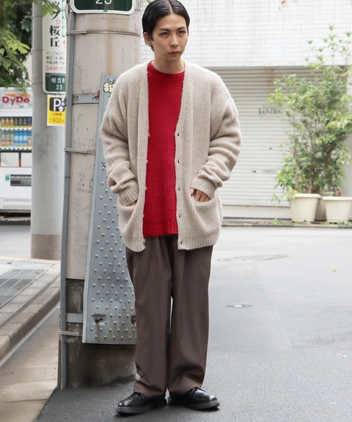 CAL O LINE キャルオーライン モヘア ブレンド ニットカーディガン CAL O LINE カーディガン LINE/キャルオーライン MOHAIR