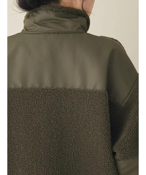 CRAFT STANDARD BOUTIQUE(クラフトスタンダードブティック)の「ボアZIPブルゾン(ブルゾン・レディース・カーキ/ブラック/キャメル・M/L)」の8枚目の写真