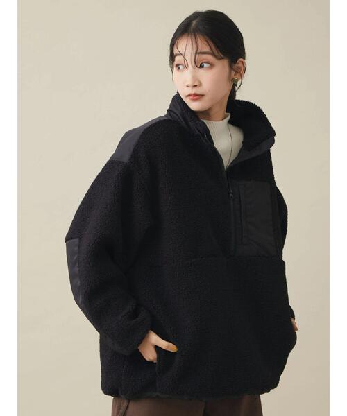 CRAFT STANDARD BOUTIQUE(クラフトスタンダードブティック)の「ボアZIPブルゾン(ブルゾン・レディース・カーキ/ブラック/キャメル・M/L)」の20枚目の写真