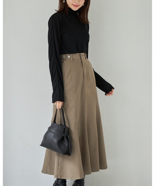 tocco closet（トッコ　クローゼット）の「【限定】ハイネックメローフリルプルオーバー（Tシャツ/カットソー・レディース・ブラック/グレー/ブルー/アイボリー・M）」の16枚目の写真