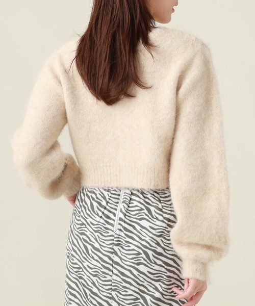 archives(アルシーヴ)の「起毛カーディガン(カーディガン/ボレロ・レディース・イエロー/オレンジ/アイボリー/ピンク/パープル・MEDIUM)」の13枚目の写真