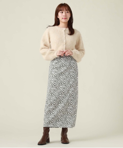 archives(アルシーヴ)の「起毛カーディガン(カーディガン/ボレロ・レディース・イエロー/オレンジ/アイボリー/ピンク/パープル・MEDIUM)」の8枚目の写真