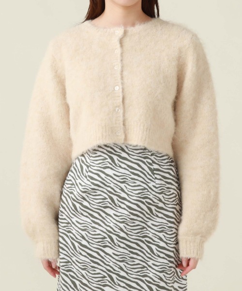 archives(アルシーヴ)の「起毛カーディガン(カーディガン/ボレロ・レディース・イエロー/オレンジ/アイボリー/ピンク/パープル・MEDIUM)」の15枚目の写真