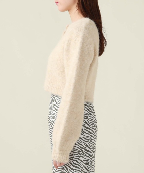 archives(アルシーヴ)の「起毛カーディガン(カーディガン/ボレロ・レディース・イエロー/オレンジ/アイボリー/ピンク/パープル・MEDIUM)」の10枚目の写真