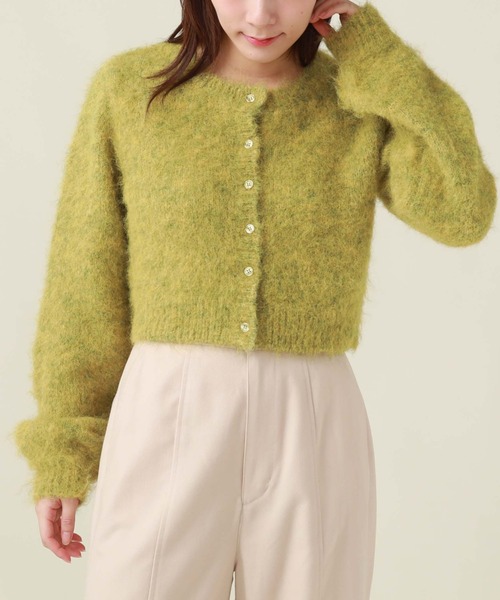 archives(アルシーヴ)の「起毛カーディガン(カーディガン/ボレロ・レディース・イエロー/オレンジ/アイボリー/ピンク/パープル・MEDIUM)」の14枚目の写真