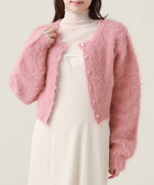 archives(アルシーヴ)の「起毛カーディガン(カーディガン/ボレロ・レディース・イエロー/オレンジ/アイボリー/ピンク/パープル・MEDIUM)」の19枚目の写真