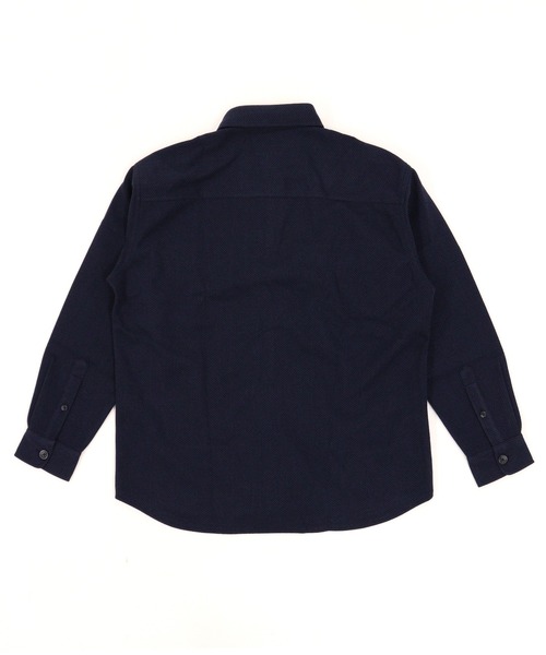 GIORDANO（ジョルダーノ）の「[ GIORDANO ]メルトンタッチシャツジャケット(ユニセックス)（ブルゾン・レディース・ブラック/グレー/ダークグレー・MEDIUM/LARGE/X-LARGE）」の8枚目の写真