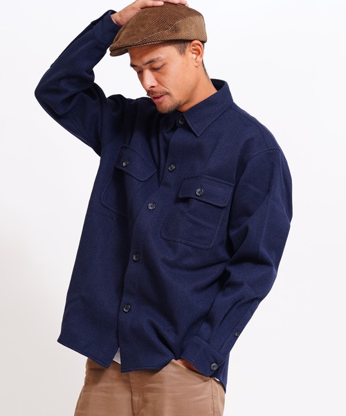 GIORDANO（ジョルダーノ）の「[ GIORDANO ]メルトンタッチシャツジャケット(ユニセックス)（ブルゾン・レディース・ブラック/グレー/ダークグレー・MEDIUM/LARGE/X-LARGE）」の16枚目の写真