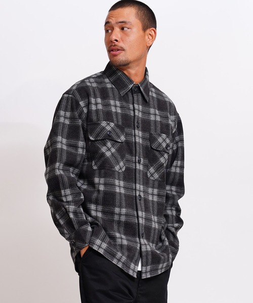 GIORDANO（ジョルダーノ）の「[ GIORDANO ]メルトンタッチシャツジャケット(ユニセックス)（ブルゾン・レディース・ブラック/グレー/ダークグレー・MEDIUM/LARGE/X-LARGE）」の20枚目の写真