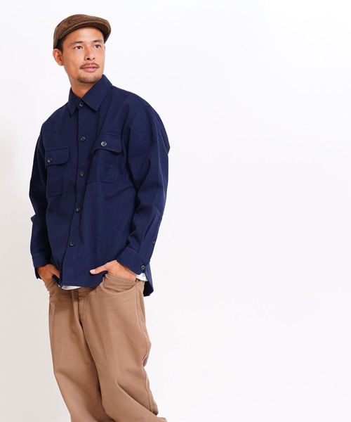 GIORDANO（ジョルダーノ）の「[ GIORDANO ]メルトンタッチシャツジャケット(ユニセックス)（ブルゾン・レディース・ブラック/グレー/ダークグレー・MEDIUM/LARGE/X-LARGE）」の17枚目の写真