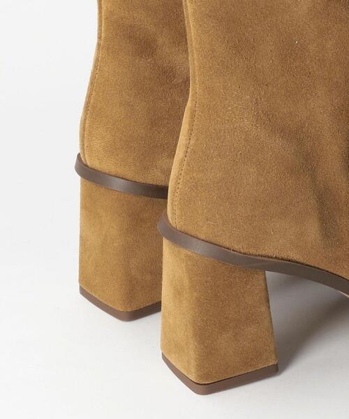 Carmen Salas（カルメンサラス）の「＜CARMEN SALAS＞スエード スクエアポインテッドトゥ ブーツ（ブーツ・レディース・ベージュ・38/37/36）」の10枚目の写真