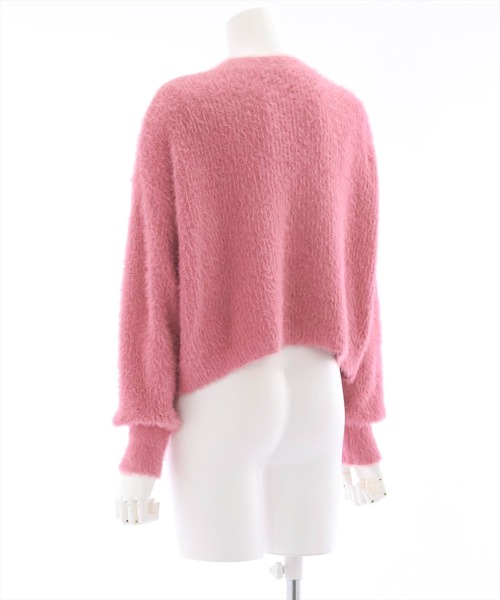 clear（クリア）の「シャギーショートカーディガン（カーディガン/ボレロ・レディース・ピンク/ブラック/アイボリー/ブルーグレー・F）」の7枚目の写真
