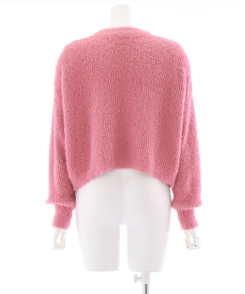 clear（クリア）の「シャギーショートカーディガン（カーディガン/ボレロ・レディース・ピンク/ブラック/アイボリー/ブルーグレー・F）」の8枚目の写真