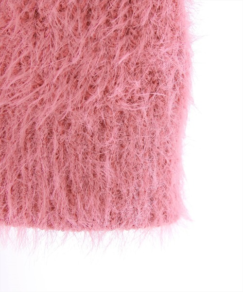 clear（クリア）の「シャギーショートカーディガン（カーディガン/ボレロ・レディース・ピンク/ブラック/アイボリー/ブルーグレー・F）」の11枚目の写真