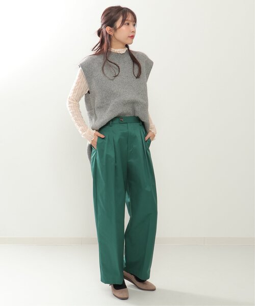 LBC(エルビーシー)の「カラーワイドストレートパンツ(その他パンツ・レディース・ブラック/グリーン系その他・M)」の16枚目の写真