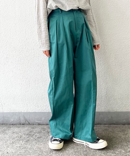 LBC(エルビーシー)の「カラーワイドストレートパンツ(その他パンツ・レディース・ブラック/グリーン系その他・M)」の19枚目の写真