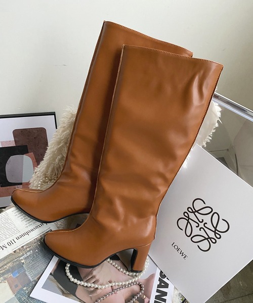 Futier land(フューティアランド)の「センターシームワイドロングブーツ(ブーツ・レディース・ブラック/ブラウン/キャメル・40/38/39/36/37)」の19枚目の写真