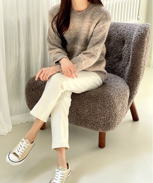 MINS MINIS（ミンスミニス）の「グラデーションニットプルオーバー（ニット/セーター・レディース・ブラック/ベージュ/ピンク/その他1・FREE）」の10枚目の写真