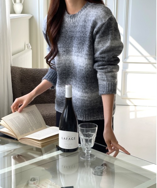 MINS MINIS（ミンスミニス）の「グラデーションニットプルオーバー（ニット/セーター・レディース・ブラック/ベージュ/ピンク/その他1・FREE）」の13枚目の写真