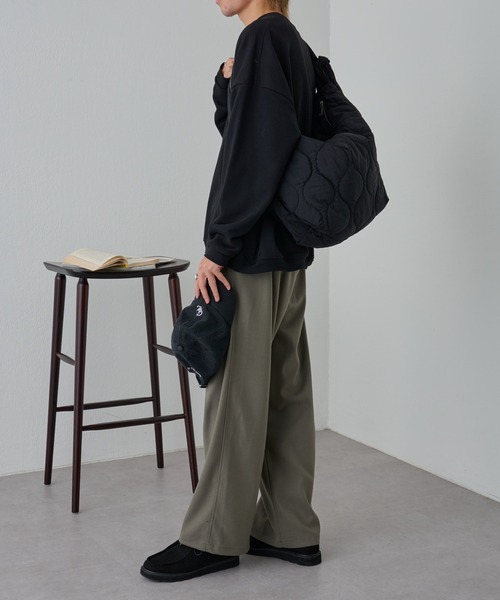 COLONY 2139（コロニートゥーワンスリーナイン）の「起毛センタープレスタックパンツ（その他パンツ・メンズ・ブラック/カーキ・MEDIUM/LARGE）」の7枚目の写真