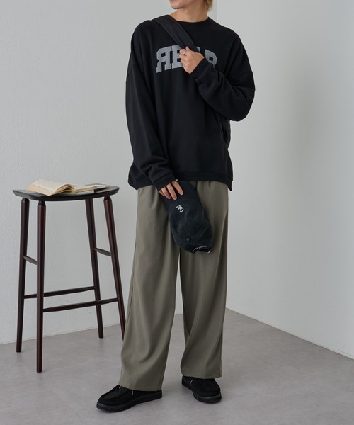 COLONY 2139（コロニートゥーワンスリーナイン）の「起毛センタープレスタックパンツ（その他パンツ・メンズ・ブラック/カーキ・MEDIUM/LARGE）」の5枚目の写真