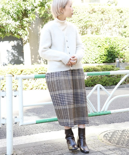 YOUNG&OLSEN The DRYGOODS STORE（ヤングアンドオルセン）の「YOUNG & OLSEN/ヤングアンドオルセン MOHAIR GRANGE CARDIGAN モヘアカーディガン（カーディガン/ボレロ・レディース・キャメル/ヘザーグレー・FREE）」の16枚目の写真