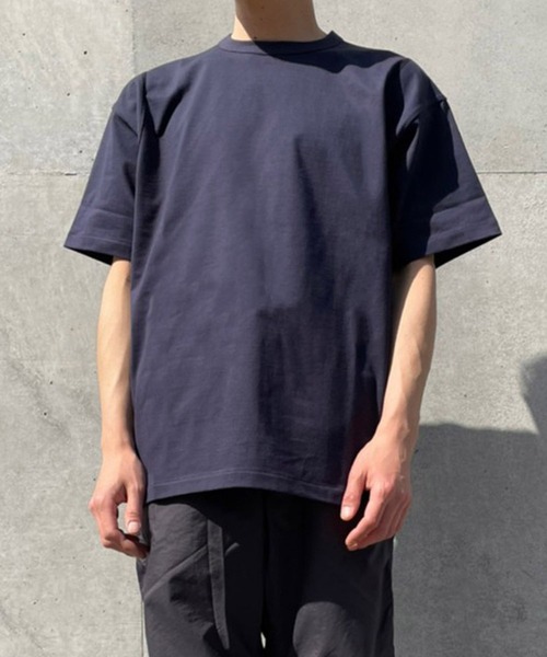 WEWILL(ウィーウィル)の「【WEWILL / ウィーウィル】FACING T-SHIRT / フェイシングTシャツ(Tシャツ/カットソー・メンズ・ネイビー・3/2)」の2枚目の写真