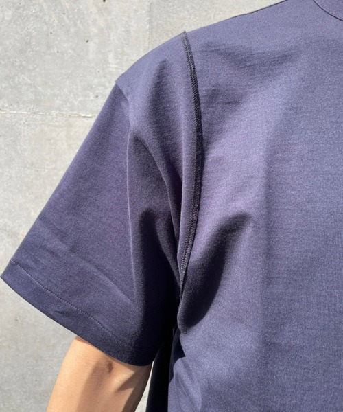 WEWILL(ウィーウィル)の「【WEWILL / ウィーウィル】FACING T-SHIRT / フェイシングTシャツ(Tシャツ/カットソー・メンズ・ネイビー・3/2)」の8枚目の写真