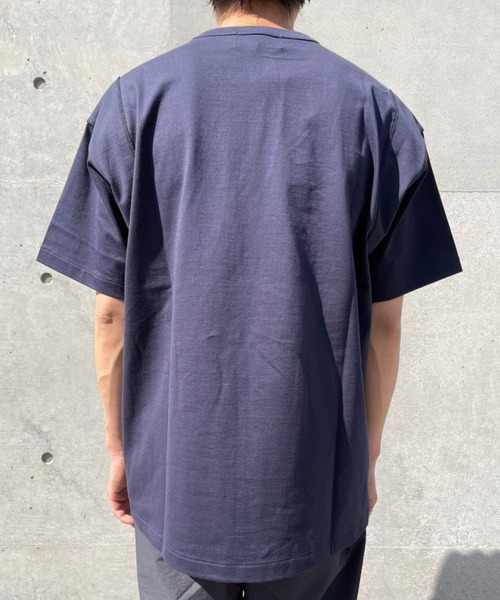 WEWILL(ウィーウィル)の「【WEWILL / ウィーウィル】FACING T-SHIRT / フェイシングTシャツ(Tシャツ/カットソー・メンズ・ネイビー・3/2)」の4枚目の写真