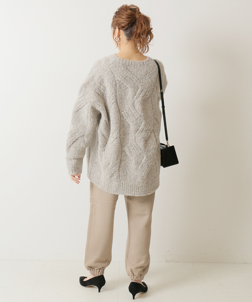ESLOW(エスロー)の「【ESLOW/エスロー】SWEAT PANTS(スウェットパンツ・レディース・ベージュ/ネイビー・FREE)」の13枚目の写真