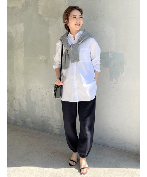 ESLOW(エスロー)の「【ESLOW/エスロー】SWEAT PANTS(スウェットパンツ・レディース・ベージュ/ネイビー・FREE)」の4枚目の写真