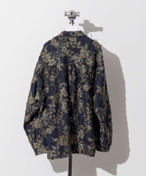 MAISON SPECIAL ジャガードオープンカラーシャツ【祝日SALE】 MAISON SPECIAL（メゾンスペシャル）の「《ユニセックスアイテム