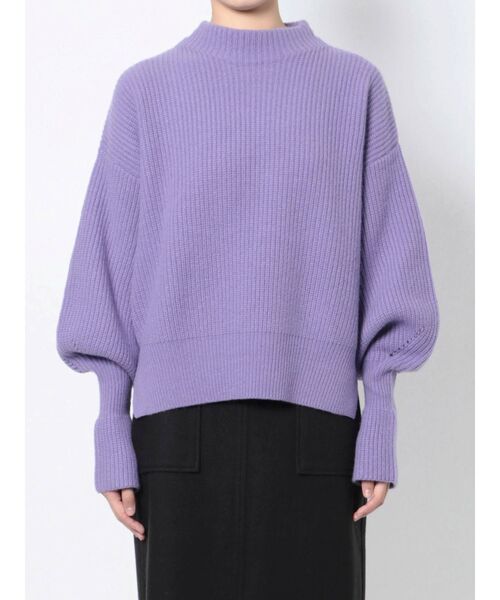 ELENDEEK(エレンディーク)の「エアーウールビショップスリーブニット(ニット/セーター・レディース・ブラック/パープル/ベージュ/オフホワイト・FREE)」の21枚目の写真