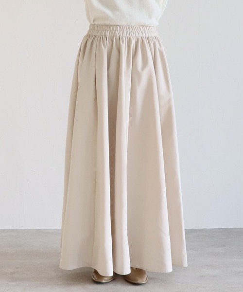 reca（レカ）の「ソフトグログランマキシスカート（スカート・レディース・ブラック/マスタード/キナリ/ブルー・M）」の20枚目の写真