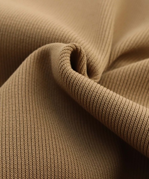 HER CLOSET（ハークローゼット）の「【shemoshelly】WEB限定バイカラーキーネックスウェットライクニット（ニット/セーター・レディース・ブラウン/ベージュ/オフホワイト・M）」の6枚目の写真