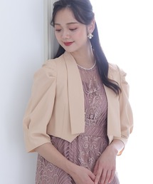 PourVous（プールヴー）の「ボリュームスリーブ ボレロ オケージョン （カーディガン/ボレロ）」