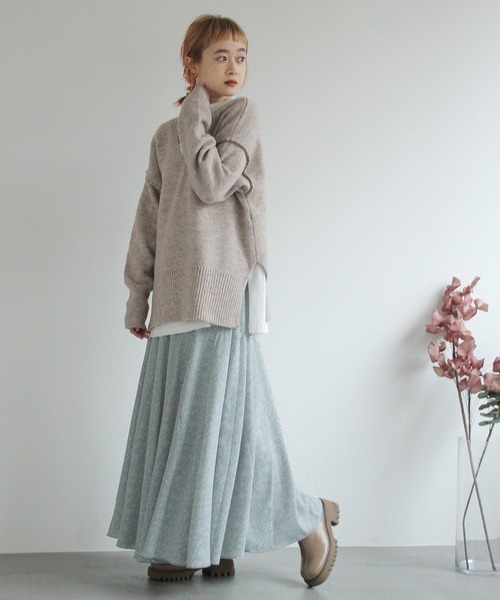 Crisp（クリスプ）の「フラワーヘムフレアスカート（スカート・レディース・イエロー/ブルー・FREE）」の3枚目の写真