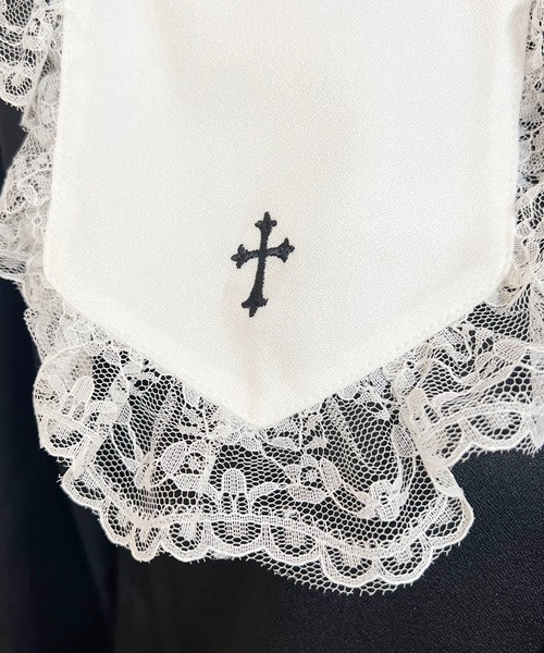 MA*RS(アメーバーマーズ)の「クロス刺繍襟ブラウス(シャツ/ブラウス・レディース・ホワイト/ブラック/ホワイト×ブラック・FREE)」の13枚目の写真