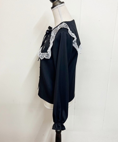 MA*RS(アメーバーマーズ)の「クロス刺繍襟ブラウス(シャツ/ブラウス・レディース・ホワイト/ブラック/ホワイト×ブラック・FREE)」の21枚目の写真