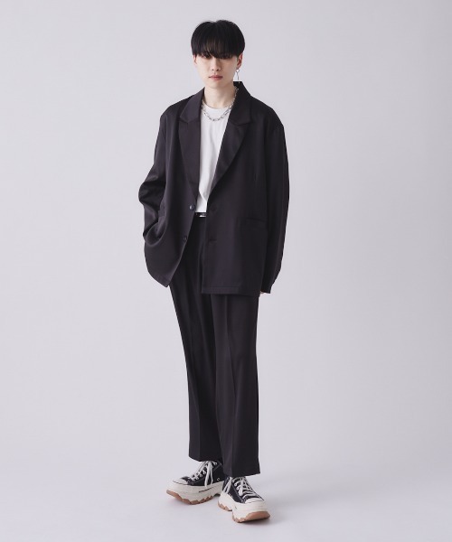 EDEL（エーデル）の「EDEL - ピークドラペルテーラードジャケット（テーラードジャケット・メンズ・ブラック/チェック・MEDIUM/LARGE）」の7枚目の写真