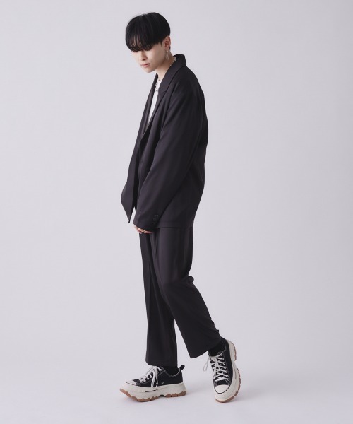 EDEL（エーデル）の「EDEL - ピークドラペルテーラードジャケット（テーラードジャケット・メンズ・ブラック/チェック・MEDIUM/LARGE）」の8枚目の写真