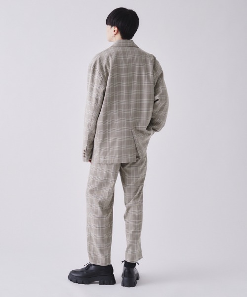 EDEL（エーデル）の「EDEL - ピークドラペルテーラードジャケット（テーラードジャケット・メンズ・ブラック/チェック・MEDIUM/LARGE）」の13枚目の写真