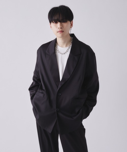 EDEL（エーデル）の「EDEL - ピークドラペルテーラードジャケット（テーラードジャケット・メンズ・ブラック/チェック・MEDIUM/LARGE）」の15枚目の写真